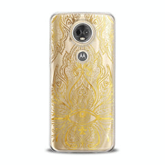 Lex Altern TPU Silicone Motorola Case Golden Lotus