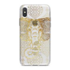 Lex Altern TPU Silicone Phone Case Gold Indian Elephant