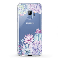 Lex Altern TPU Silicone Samsung Galaxy Case Purple Succulent