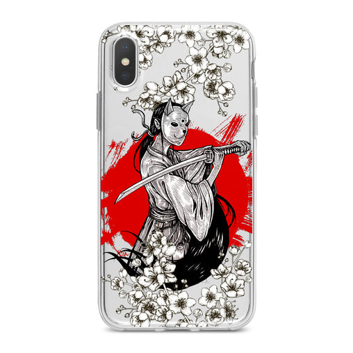 Lex Altern Japan Cat Samurai Phone Case for your iPhone & Android phone.