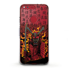 Lex Altern TPU Silicone Google Pixel Case Flamy Samurai