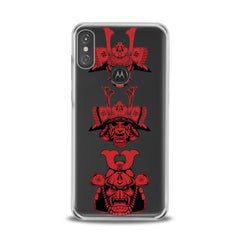 Lex Altern TPU Silicone Motorola Case Red Japan Masks