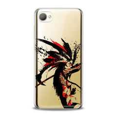 Lex Altern TPU Silicone HTC Case Drawing Woman Samurai