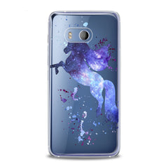 Lex Altern TPU Silicone HTC Case Purple Watercolor Unicorn