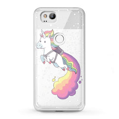 Lex Altern TPU Silicone Google Pixel Case Flying Unicorn Print