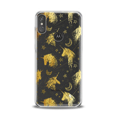 Lex Altern TPU Silicone Motorola Case Golden Unicron Art