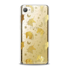 Lex Altern TPU Silicone HTC Case Golden Unicron Art