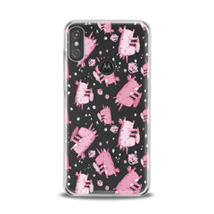 Lex Altern TPU Silicone Motorola Case Cute Pink Unicorn Ice Cream