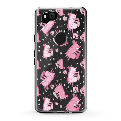 Lex Altern Google Pixel Case Cute Pink Unicorn Ice Cream