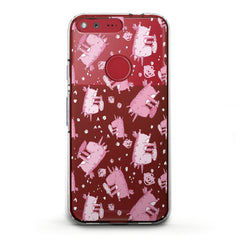 Lex Altern TPU Silicone Google Pixel Case Cute Pink Unicorn Ice Cream