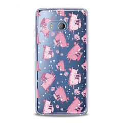 Lex Altern Cute Pink Unicorn Ice Cream HTC Case