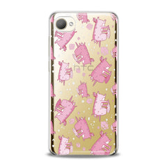 Lex Altern TPU Silicone HTC Case Cute Pink Unicorn Ice Cream