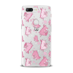 Lex Altern TPU Silicone OnePlus Case Cute Pink Unicorn Ice Cream