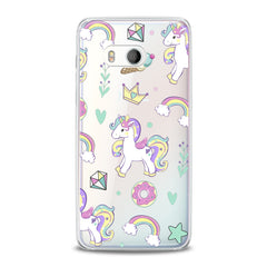 Lex Altern TPU Silicone HTC Case Baby Unicorn Print