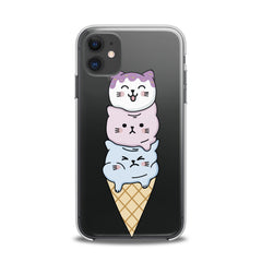 Lex Altern TPU Silicone iPhone Case Cat Ice-Cream