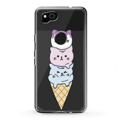 Lex Altern TPU Silicone Google Pixel Case Cat Ice-Cream