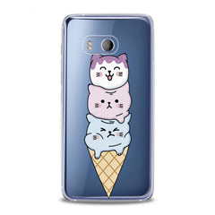 Lex Altern TPU Silicone HTC Case Cat Ice-Cream