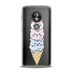 Lex Altern TPU Silicone Motorola Case Cat Ice-Cream