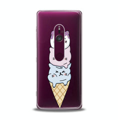 Lex Altern TPU Silicone Sony Xperia Case Cat Ice-Cream