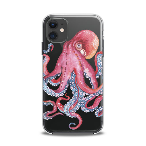 Lex Altern TPU Silicone iPhone Case Pink Octopus