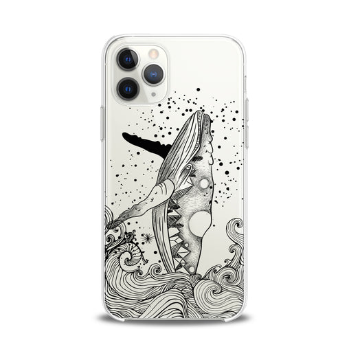 Lex Altern TPU Silicone iPhone Case Drawing Whale