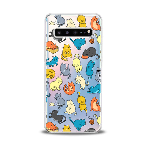 Lex Altern Colorful Cats Samsung Galaxy Case