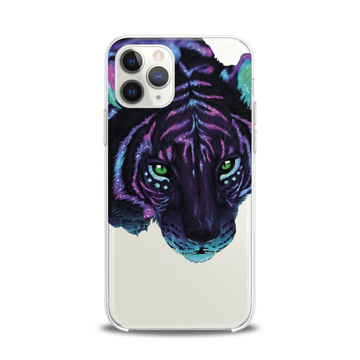 Lex Altern TPU Silicone iPhone Case Purple Tiger Art