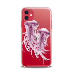Lex Altern TPU Silicone iPhone Case Pink Jellyfishes