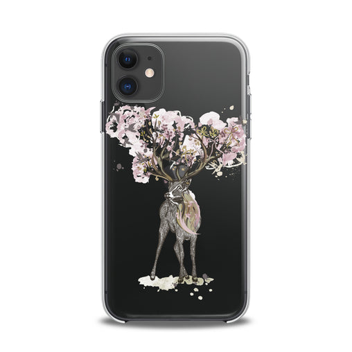 Lex Altern TPU Silicone iPhone Case Floral Deer Horns