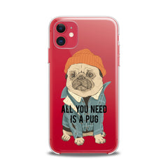 Lex Altern TPU Silicone iPhone Case Cute Pug