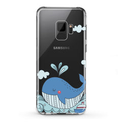 Lex Altern TPU Silicone Samsung Galaxy Case Blue Whale