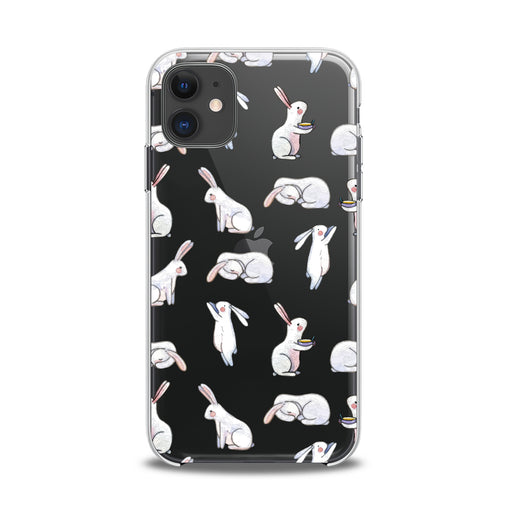 Lex Altern TPU Silicone iPhone Case White Bunnies
