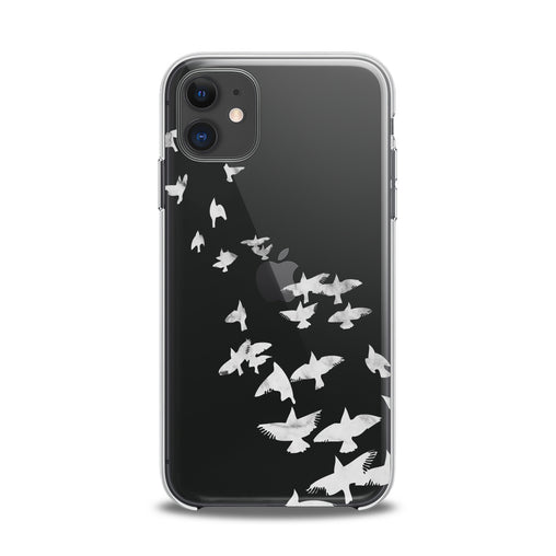 Lex Altern TPU Silicone iPhone Case Flock of Doves