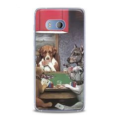 Lex Altern TPU Silicone HTC Case Dogs Playing Poker