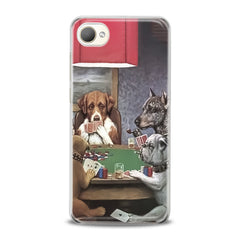 Lex Altern TPU Silicone HTC Case Dogs Playing Poker