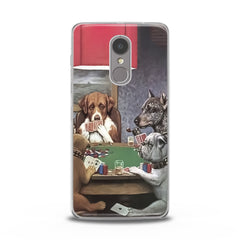 Lex Altern TPU Silicone Lenovo Case Dogs Playing Poker