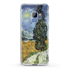 Lex Altern TPU Silicone Samsung Galaxy Case Wheat Field with Cypresses