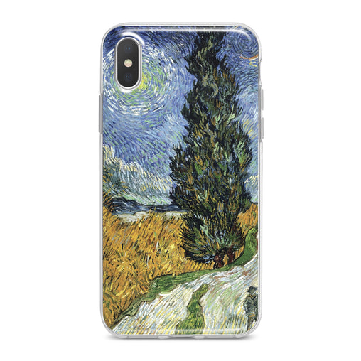 Lex Altern Wheat Field with Cypresses Phone Case for your iPhone & Android phone.