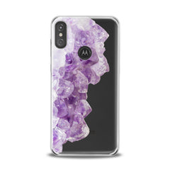 Lex Altern TPU Silicone Motorola Case Purple Minerals