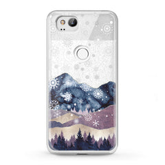 Lex Altern TPU Silicone Google Pixel Case Snowy Mountain Nature