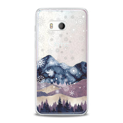 Lex Altern TPU Silicone HTC Case Snowy Mountain Nature