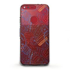 Lex Altern TPU Silicone Phone Case Travel Pattern