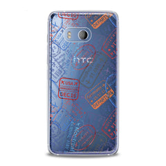 Lex Altern TPU Silicone HTC Case Travel Pattern