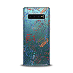 Lex Altern TPU Silicone Samsung Galaxy Case Travel Pattern