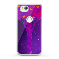Lex Altern TPU Silicone Google Pixel Case Purple Tree