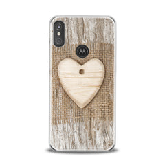 Lex Altern TPU Silicone Motorola Case Wooden Heart
