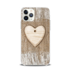 Lex Altern TPU Silicone iPhone Case Wooden Heart