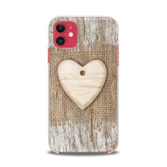 Lex Altern TPU Silicone iPhone Case Wooden Heart