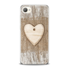 Lex Altern TPU Silicone HTC Case Wooden Heart
