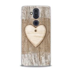 Lex Altern TPU Silicone Nokia Case Wooden Heart